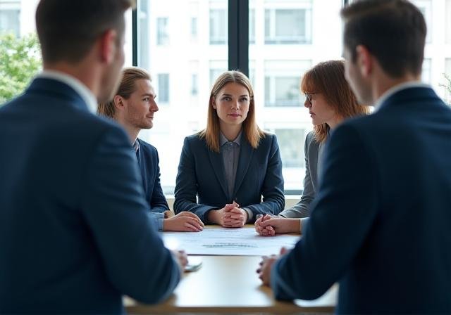 Business team discussing change strategy