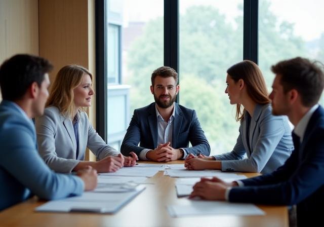 Shorelix team collaborating in a modern UK office space