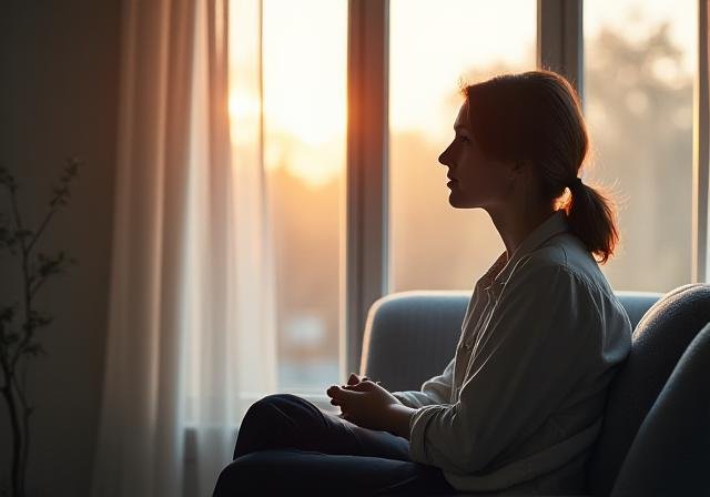 A person finding inner peace and focus during a coaching session